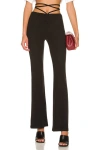 Superdown Regan Tie Strap Pant In Black