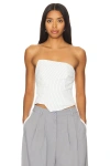 Superdown Rianna Strapless Top In Black & White
