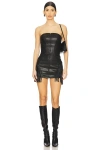 Superdown Riley Fringe Mini Dress In Black