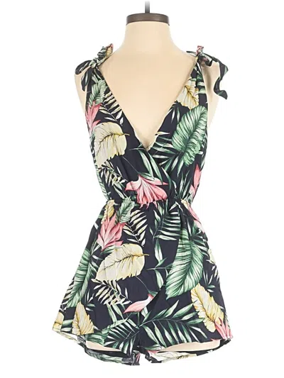 Pre-owned Superdown Romper In Black