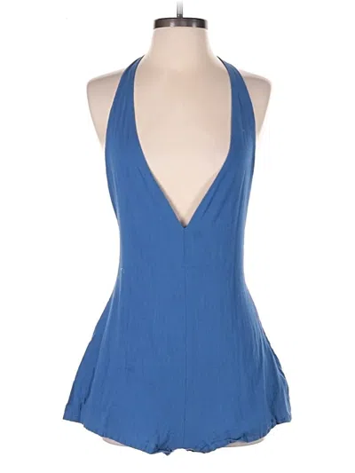 Pre-owned Superdown Romper In Blue