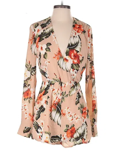 Pre-owned Superdown Romper In Brown