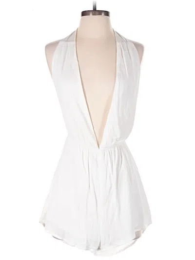 Pre-owned Superdown Romper In Ivory
