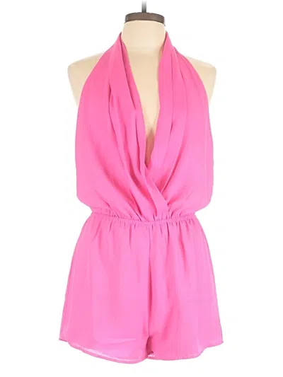 Pre-owned Superdown Romper In Pink
