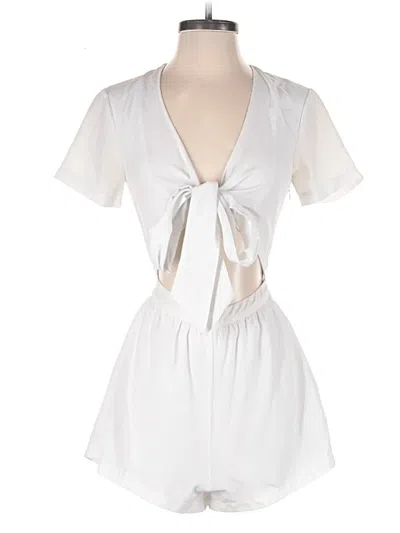 Pre-owned Superdown Romper In White