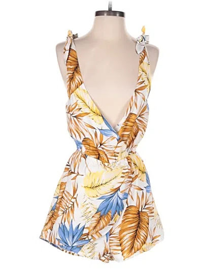 Pre-owned Superdown Romper In Yellow