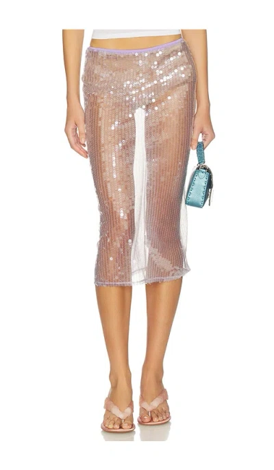 Superdown Rooney Midi Skirt In Multi