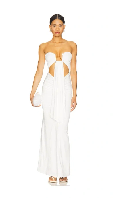 Superdown Rosy Maxi Dress In White