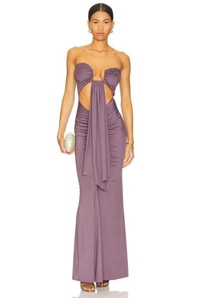Superdown Rosy Maxi Dress In Purple