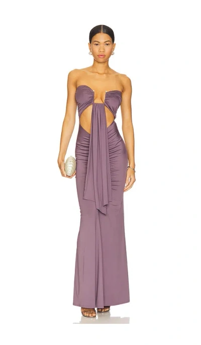 Superdown Rosy Maxi Dress In Purple