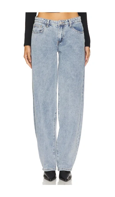 Superdown Roxanna Horseshoe Jeans In Light Blue Wash