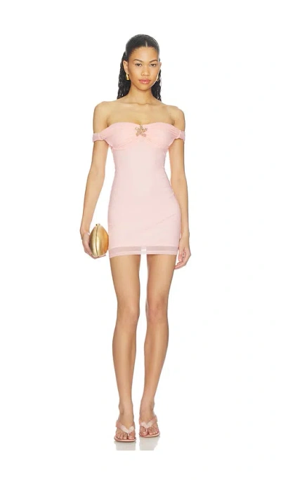 Superdown Ruchika Off Shoulder Mini Dress In Pink