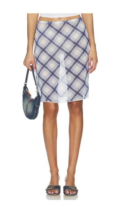 Superdown Rylan Skirt In Blue