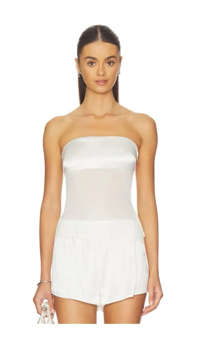 Superdown Ryliana Strapless Top In White