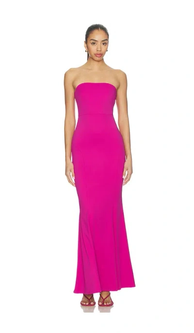 Superdown Saphira Strapless Gown In Pink