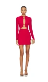 Superdown Sarah Cut Out Dress In Red