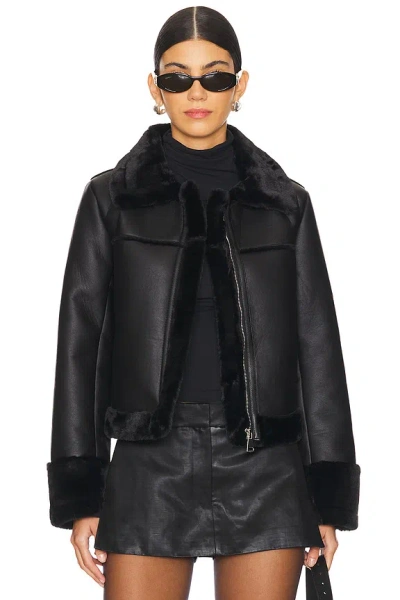 SUPERDOWN SASHA FAUX LEATHER JACKET