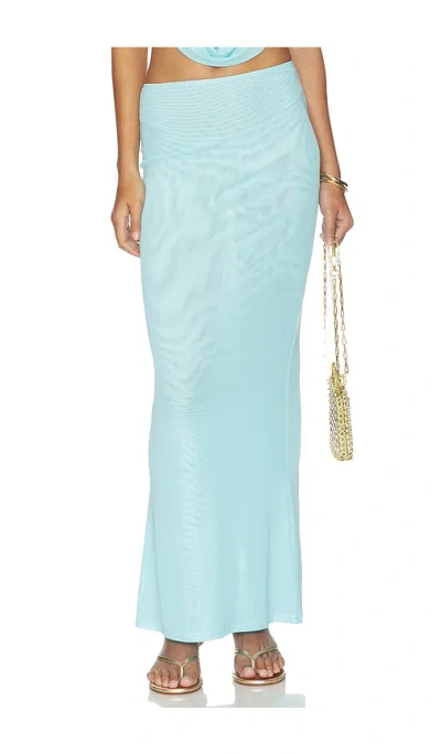 Superdown Saylor Maxi Skirt In Blue