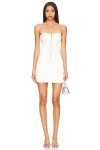 Superdown Seline Mini Dress In Off White