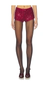 Superdown Shani Micro Short In Burgundy