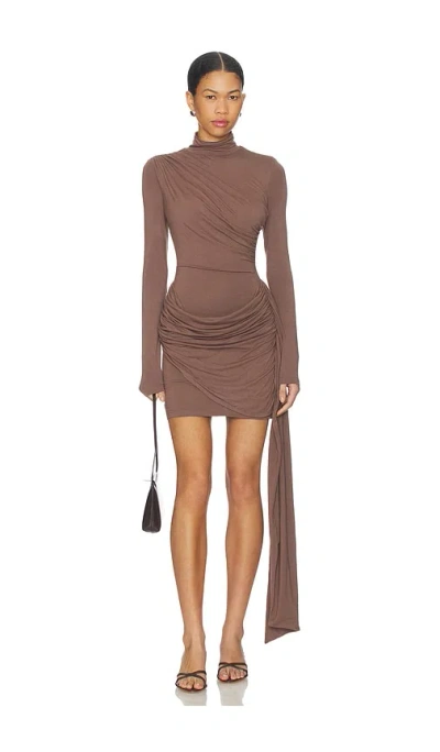 Superdown Shannon Mini Dress In Brown