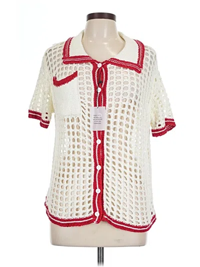 Superdown Short Sleeve Blouse In White