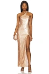 Superdown Sisely Maxi Dres In Champagne