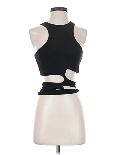 Pre-owned Superdown Sleeveless Top Black Halter Neckline Tops