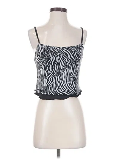 Pre-owned Superdown Sleeveless Top Black Halter Neckline Tops