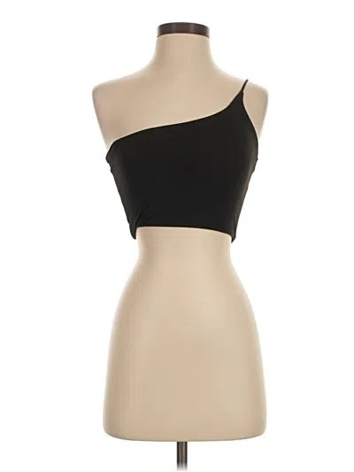 Pre-owned Superdown Sleeveless Top Black One Shoulder Neckline Tops