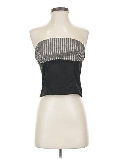 Pre-owned Superdown Sleeveless Top Black Strapless Neckline Tops