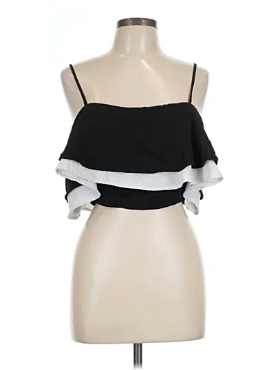Pre-owned Superdown Sleeveless Top Black Strapless Neckline Tops