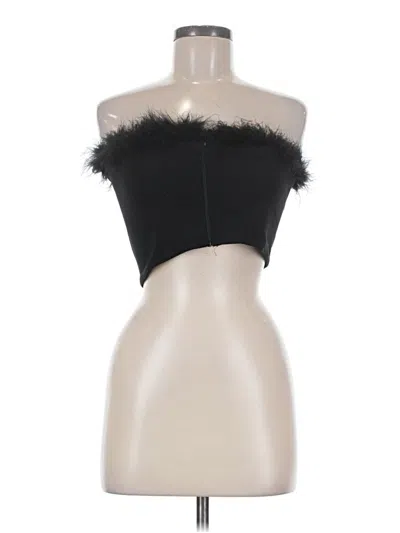 Pre-owned Superdown Sleeveless Top Black Strapless Neckline Tops