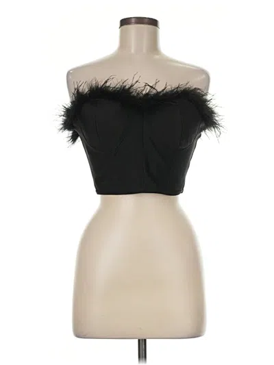 Pre-owned Superdown Sleeveless Top Black Strapless Neckline Tops