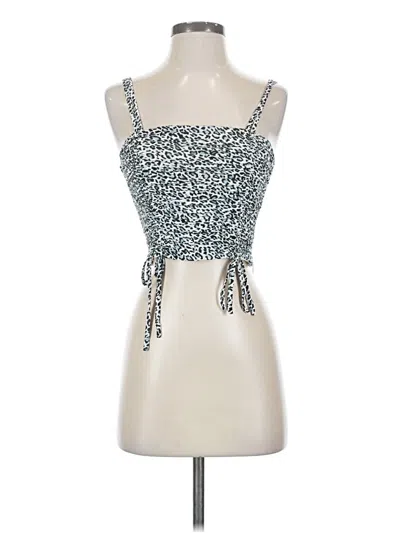 Pre-owned Superdown Sleeveless Top Blue Sweetheart Neckline Tops