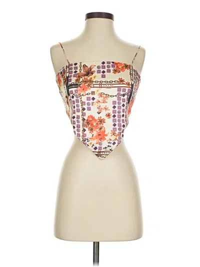 Pre-owned Superdown Sleeveless Top Ivory Strapless Neckline Tops In White