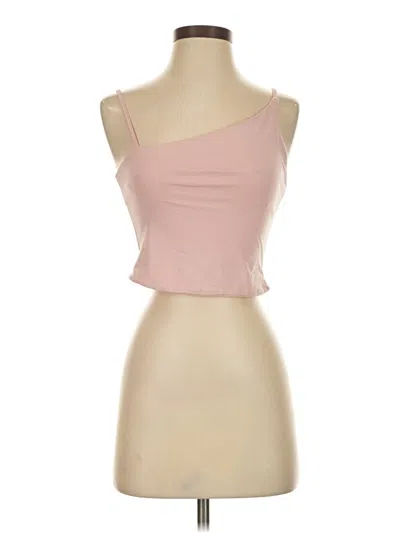 Pre-owned Superdown Sleeveless Top Pink One Shoulder Neckline Tops