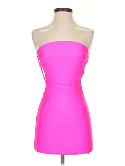 Pre-owned Superdown Sleeveless Top Pink Strapless Neckline Tops