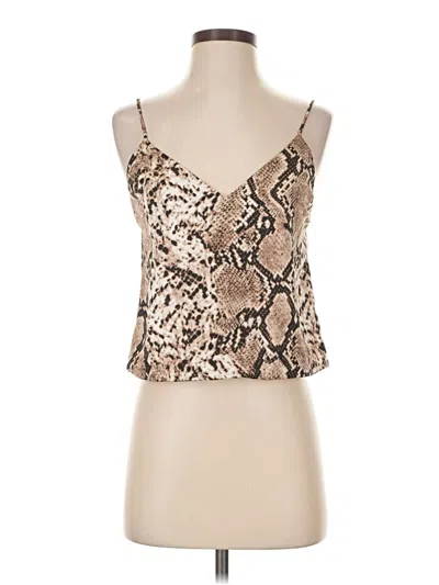 Pre-owned Superdown Sleeveless Top Tan Sweetheart Neckline Tops