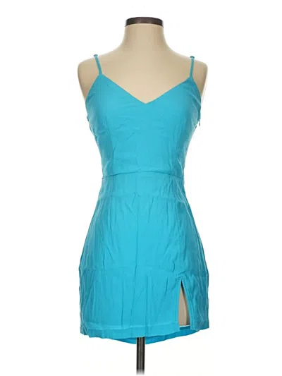 Pre-owned Superdown Sleeveless Top Teal Sweetheart Neckline Tops