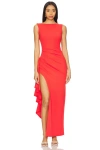Superdown Sloan Maxi Dress In Cherry