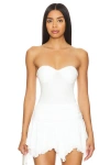 Superdown Stef Bustier Bodysuit In White