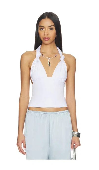 Superdown Stevie Halter Top In White