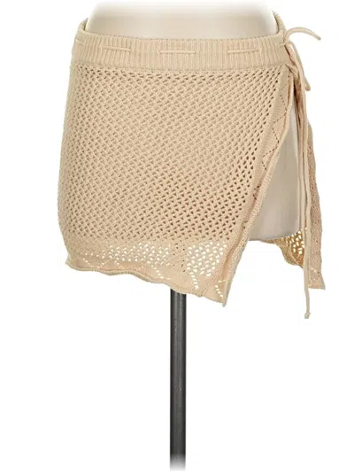 Pre-owned Superdown Swimsuit Cover Up In Tan