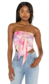 Superdown Tabitha Reversible Strapless Top In Pink