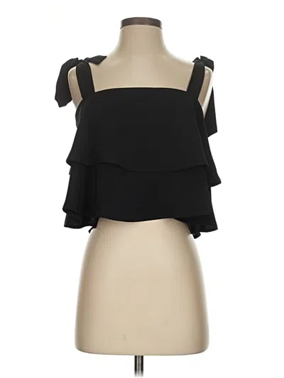 Pre-owned Superdown Tank Top Black Strapless Neckline Tops