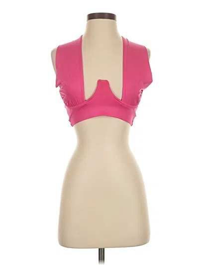 Pre-owned Superdown Tank Top Pink Strapless Neckline Tops