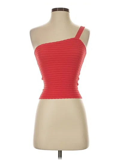Pre-owned Superdown Tank Top Red Strapless Neckline Tops