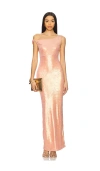 Superdown Tianna Gown In 粉红香槟色