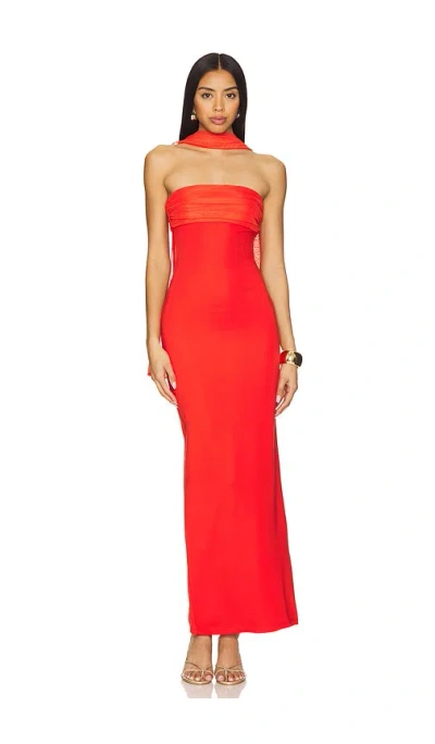 Superdown Tierra Maxi Dress In 红色